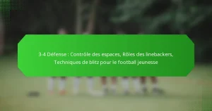 3-4 Défense : Contrôle des espaces, Rôles des linebackers, Techniques de blitz pour le football jeunesse