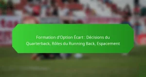 Formation d’Option Écart : Décisions du Quarterback, Rôles du Running Back, Espacement