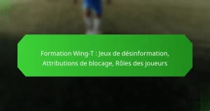 Formation Wing-T : Jeux de désinformation, Attributions de blocage, Rôles des joueurs