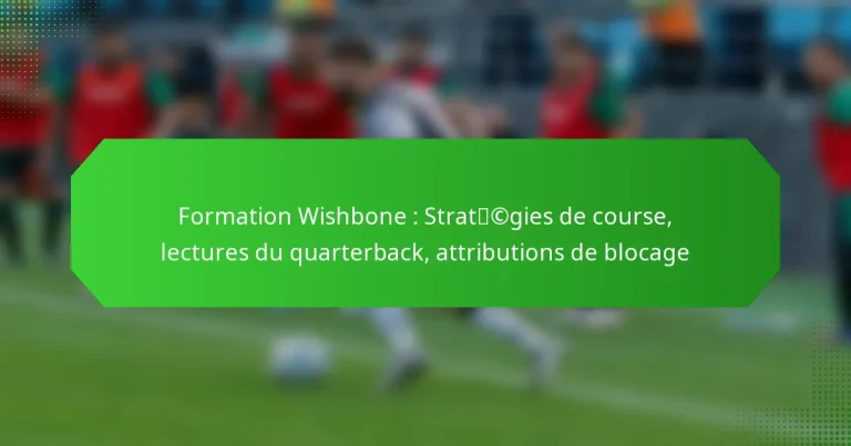 Formation Wishbone : Stratégies de course, lectures du quarterback, attributions de blocage