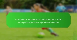 Formations de déplacements : Combinaisons de routes, Stratégies d’espacement, Ajustements défensifs